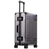 Designer bagage Boarding Rolling koffers Nieuwe aluminium reisbagage van topkwaliteit zakelijke trolley koffer tas spinner handbagage 20 24 26 29 inch