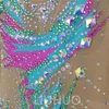 LIUHUO Ritmische Gymnastiek Maillots Meisjes Dames Competitie Artistieke Gymnastiek Prestatiekleding Kristallen Kwaliteit Rekbaar Roze