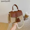 Umhängetaschen Neue Raan Schwarz Stroh Soulder Tasche Frauen und-Woven Messenger Tasche Sommer Beac Square Box Stroh andbag Für dame Bolsa FemininaH24220