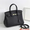 Genuine Leather Bags Trusted Luxury Handbag New Large Capacity Lychee Patterned Platinum Bag with Leather Top Layer Cowhide Fashionable and Versatil with LOGO HBTF