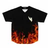 Men's T Shirts Fire Illenium Baseball Jersey Shirt 3D Print V-Neck Short Sleeve Streetwear Tee Women Men Fashion Clothes