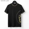 Męskie koszulki designerskie męskie koszulki miękki bawełniany krótkie rękawy T-shirty haft przeciwbrabia moda mody masy odzież męskie koszulki Q240220