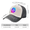 Ball Caps Pulsechain Logo Cowboy Hat Beach UV Protection Solar Streetwear Women Men's