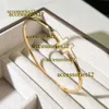 Bangle Bangle Advanced 2024 Luxury Designer Armband Classic Diamond Designer Jewelry 18K Rose Gold Bangle For Women Men Brithday Gift Esigner smycken Armband