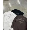 Mens T-shirts Cole Buxton T-shirt Män kvinnor Brown Royal Blue Scrawled slogan tryck CB Casual Short Sleeve Top Tees T230707