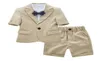 Boys party clothing sets summer children lapel half sleeve blazers outwear casual shortsshirts 3pcs children039s day performa4758840