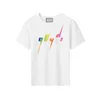 Klassisches T-Shirt mit Buchstabendruck, reine Baumwolle, Designer, 10 Farben, kurzärmelig, luxuriös, für Jungen und Mädchen, Kinderkleidung, Top-Oberbekleidung CSD2402201-8