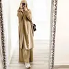 Roupas étnicas com capuz abaya mulheres muçulmanas longo khimar hijab vestido de oração jilbab 2 peça eid ramadan vestido abayas saia define roupas islâmicas