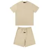 Designer Nya män Hårdimmar Kapok Foam Casual Loose High Street Short Sleeve T -shirt Shorts Set Summer Men and Women Likes - XL