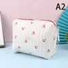 Cosmetic Bags Quilted Cotton Ladies Travel Storage Bag Retro Cherry Womens Cute Design Girls Pencil Case Makeup Handbags