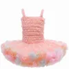Flickaklänningar Princess Dress Flower Tutu Kids Ballerina Fancy Summer Baby Carnival Birthday Party Costume