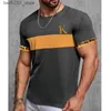 Herren-T-Shirts, Sommer-Männer-T-Shirt, Briefdruck, hochwertiges Rundhals-T-Shirt, alltägliche Freizeitkleidung, Retro, trendiges Sweatshirt, übergroßes Hemd Q240220