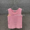 U-hals sporttop dames ademend gebreide tops glanzende kristallen tanks lente zomer mouwloos vest