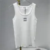 Embroidered Knitted Vest Tees Womens Designer Tank Top Sleeveless Knits T Shirts Cool Girls Spors Vests Yoga Tee