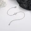 Charm Bracelets 2024 Model Silver Color Aircraft Zircon Chain Bracelet For Women Lobster Clasp Christmas Gift Party Decorations Wear