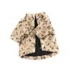 Vêtements pour chiens épaissi automne hiver vêtements de mode pour animaux de compagnie Luruxy vêtements fausse fourrure chiot manteau accessoires fournitures