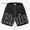 Shorts pour hommes RH Designer Hommes Limited Rhude Shorts Summer Swim Court Genou Longueur Hip Hop High Street Sports Training Pantalons de plage Taille élastique Mesh