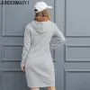 Vestidos 2022 nova impressão personalizada diy seu como foto ou logotipo feminino com capuz manga longa meninas vestido sexy roupas bodycon vestidos