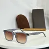 검은 녹색 남성 선글라스 0775 사각형 고급 선글라스 패션 여름 Sunnies Sonnenbrille UV 보호 안경 상자