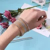 Link Bracelets 20Pcs Guitar String Spring Stackable Bracelet For Women Girl Jewelry Gifts F0S4