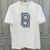 İtalya D G Marka Tees Milan Tasarımcı Moda Erkek Kadın Lüks Siyah Beyaz% 100 Pamuklu Doğru Mektup Baskı Grafik T-Shirts Polos Üstleri SH 2250