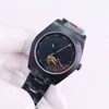 U1 ST9 Стальные мужские часы, все черные серии, 40 мм, автоматический механический механизм, сапфировое стекло, дизайнерские наручные часы из нержавеющей стали 904L