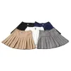 Parts New Petticoat Women's Skirt High Waist Uniform Pleated Skirts Korean Classic Stripe Tennis Skorts Female Mini Jupe Short Falda