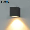 Lampa ścienna Wodoodporne wewnętrzne światła LED na zewnątrz aluminiowe nowoczesne światło ganku