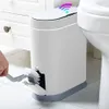 Joybos-cubo de basura con Sensor inteligente, contenedor de basura electrónico automático para baño, inodoro doméstico, impermeable, costura estrecha, 211229232o