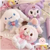 Narzędzia# moda urocze wisiorek Kuromi Brelok biżuterii plecak Ornament Kluczowy pierścionek Około 12 cm Drop Posta