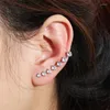 Boucles d'oreilles MASA Clip d'oreille os Style coréen simple rangée sept étoiles boucle d'oreille personnalité douce fille pour les femmes