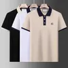 Herenpolo's baas designer poloshirt Heren Luxe Casual T-shirt met korte mouwen High Street Fashion Hoge kwaliteit puur katoen Klassiek ademend sportborduurshirt