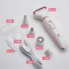 Epilator Hair Removal Trimmer For Nose Electric Facial Epilator WomenS Remover Body Shaver Machine Eyebrows Lips USB Charge Waterproof d240424