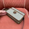 Fashionabla 1955 äkta läderkameraväska för kvinnor stor kapacitet crossbody väska, retro klassisk dragkedja öppning fyrkantig tofu väska