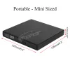 Players Woopker USB 2.0 External DVD Player CD Drive Mp3 Music Films Portable Reader pour Windows 7/8/10 ordinateur portable ordinateur PC PC