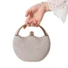 Yeni parlak pembe portatif ziyafet çantası moda yosun çantası düğün hediye çantası parti tırnak boncuk çantası akşam çantası