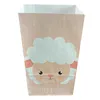 Opakowanie na prezent 8pcs/Set Sheep Treat Torby Paper Goodie Bag Candy School Birthday Dysprawie Eid Mubarak