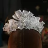 Pinces à cheveux, couronne de mariée, diadèmes, couvre-chef de princesse, bijoux de fête d'anniversaire et de mariage, couvre-chef Vintage