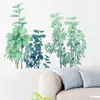 Adesivi murali Stile nordico Adesivo foglia verde menta per soggiorno Camera da letto Sfondo Decor Decorativo per la casa Murales fai da te Sfondi Poster