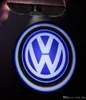 VWパサートB7ゴルフ5 6 7ジェッタMK5 MK6 CC Tiguan Scirocco with VW R RラインロゴAAA4410949のLEDドアロゴプロジェクターライト