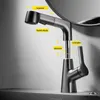 Rubinetti per lavabo bagno Rubinetto per lavabo estraibile con sollevamento Miscelatore acqua girevole a 360 gradi Rubinetto per lavello da cucina in acciaio inossidabile con rubinetti spruzzatori estraibili