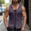 Tanques masculinos tops 2024 Primavera no verão Top Muscle Tees Camise