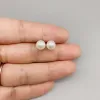 Earrings FoLisaUnique 78mm Freshwater Pearl Earring For Women Girls 925 Sterling Silver Backings Daily Wear Classic Jewelry Stud Earring