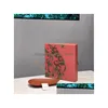 Candela profumata di design Aromaterapia Foglia di pomodoro Linea edera Fragranza Vassoio in ceramica Confezione regalo contenente 25 fili di incenso Meditatio Dhnhs