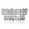 Grillz Dental Grills Grillz Dental Grills New Baguette Set Teath Top Botto Bother Rose Gold Sier Color Hip Hop Fashion Jewelry Rapper DHE6W