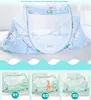 Crib Netting Outdoors Portable Baby Mosquito Nets+Bed Mattress+Pillow 3 Pieces/Set Breathable Baby Bedding Crib Blue Bed Tent Sleep Netting