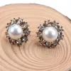 Colliers 2023 nouvelle mode fausse perle cristal déclaration grand col collier ras du cou femmes indien Vintage grand bavoir métal collier bijoux