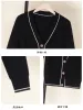 Cardigans Tricot Knitted Ladies Sweaters Black Cardigan Female Clothing Women's Coat Spring 2023 Blouses Crochet Top Outerwear Cropped