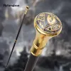 Oremasons Golden Freemason Eyes Totem Relief Relief Walking Cane Fashion Stick Gentleman Knob Knob Walking Stick 93cm