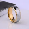 Ringar 8mm bredd guldplätering volfram bröllop ring prism design för kvinnliga män, gratis frakt, anpassad